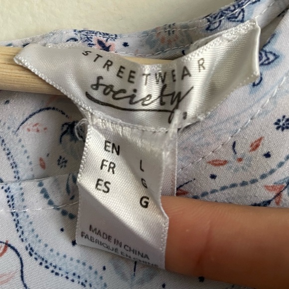 Streetwear Society Geometric  Print Tank Top - Picture 2 of 5